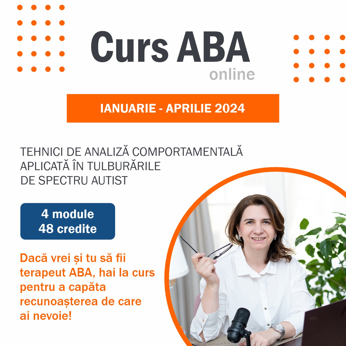 Curs ABA specialiști, ianuarie – aprilie 2024
